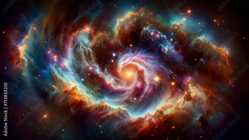 Heavenly wonders of the universe: Sparkling and beautiful Galactic Vortex, 4K image, High resolution Heavenly wonders of the universe: Sparkling and beautiful Galactic Vortex, 4K image, High resolution