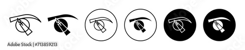 powder brows vector icon mark set symbol for web application
 photo