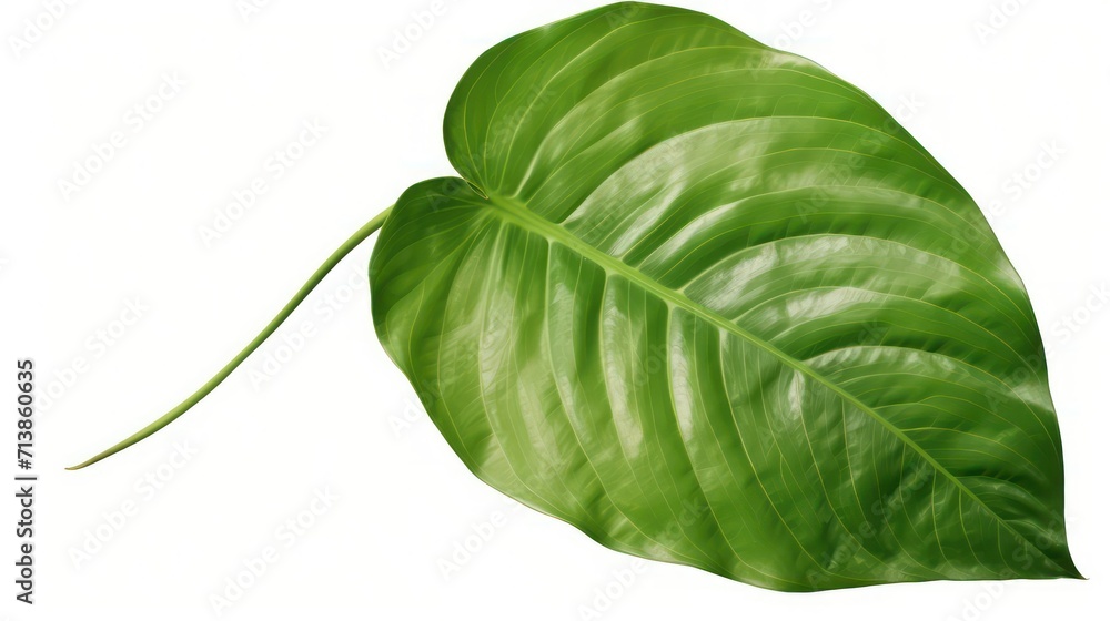 green leaf isolated on a white background green leaf isolated on a white background