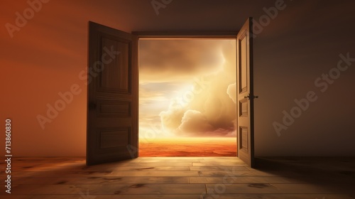 open the door to the room