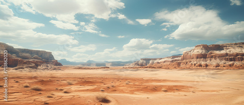 Empty desert landscape