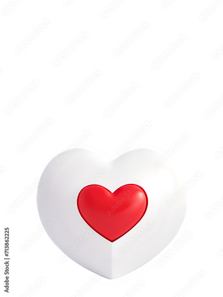 red heart isolated on white red heart isolated on white