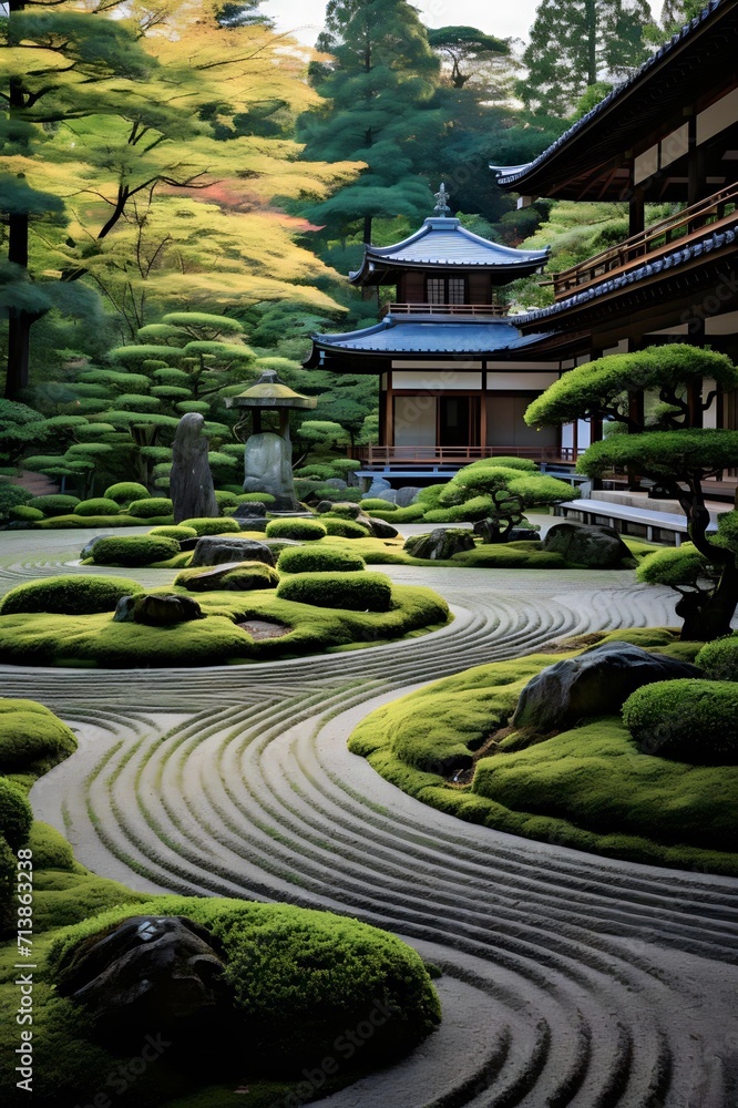 garden architecture in Japanese houses
