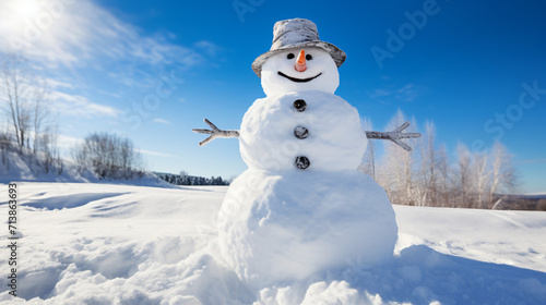Humorous snowman © Cedar
