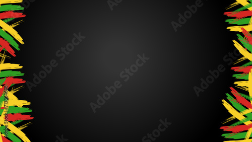 Black history month february celebrate 2025 vector design illustration