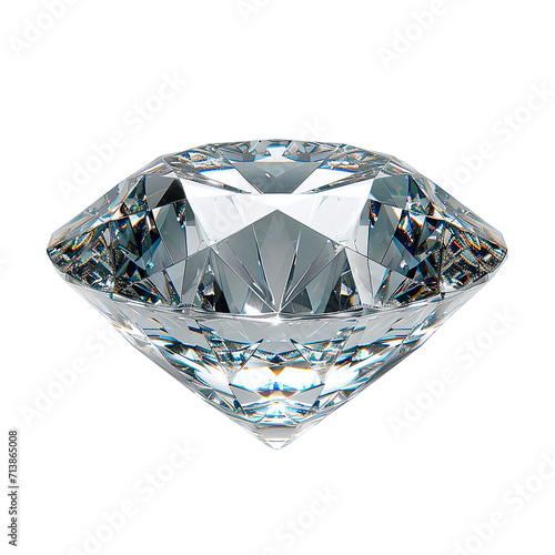 sparkling diamond on transparent background
