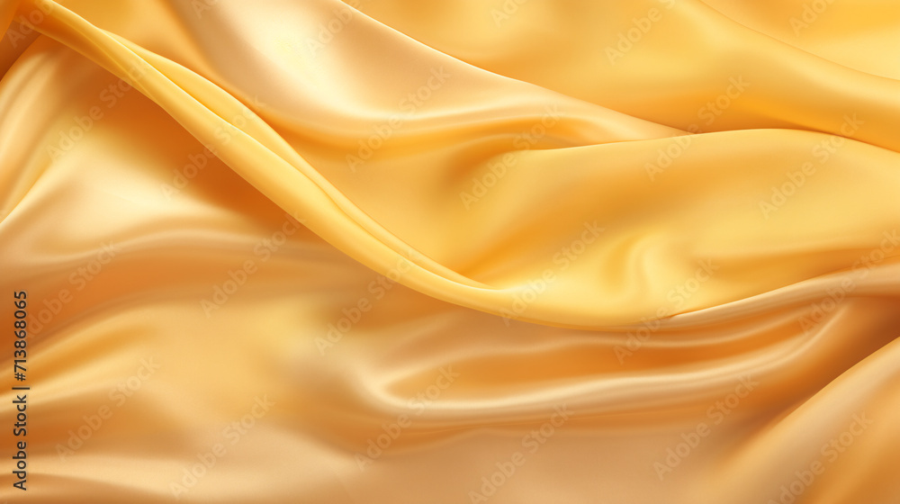 黄色黄色のシルクの背景画のシルクの背景画