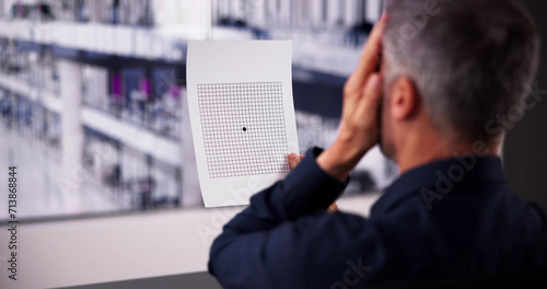 Foto Amsler Grid Sight Examination