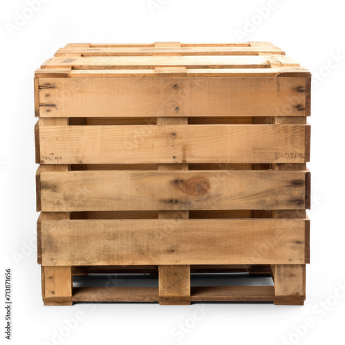 wooden box on transparency background PNG