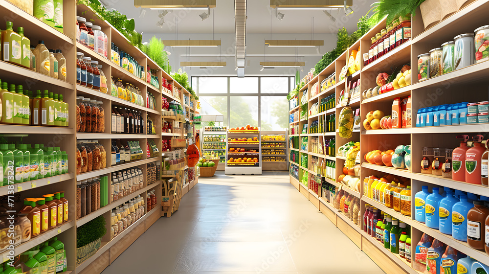 Nutritious Options: Bright & Inviting Health Market