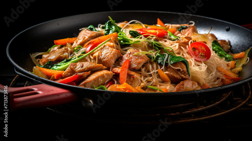 Asian pork with vegetables