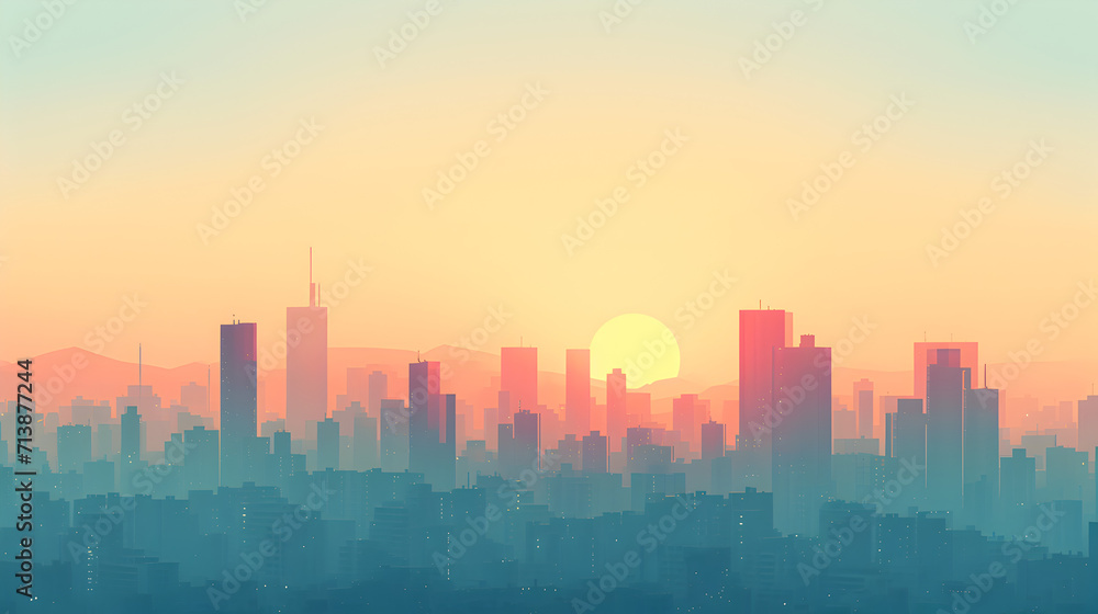 Urban Sunset in the Metropolis