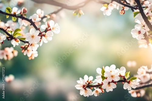 cherry blossom in spring, abstract background 