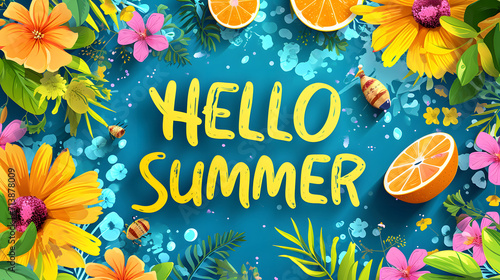 summer greetings say hello summer