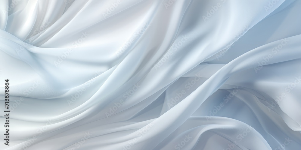 Soft White Satin Fabric Texture Background