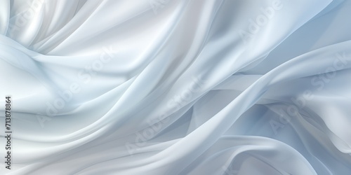 Soft White Satin Fabric Texture Background