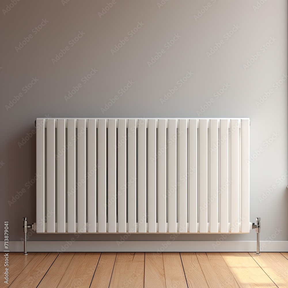 custom made wallpaper toronto digitalwhite radiator at a gray wall, heating of a room