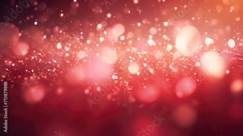 Abstract Red Bokeh Background