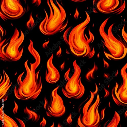 flame illustration background