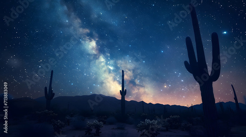 Infinite Space: Milky Way Over Desert Sands