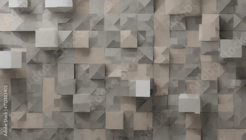 Three-dimensional mosaic decorative background