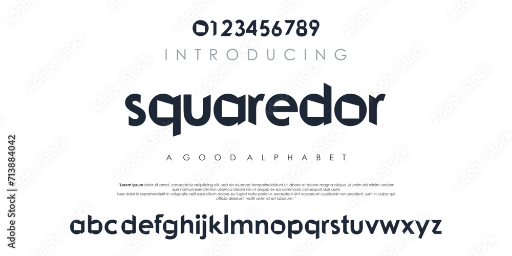 Modern abstract digital alphabet font. modern urban alphabet fonts. Typography sport, technology, fashion, digital, future creative logo font. vector illustration