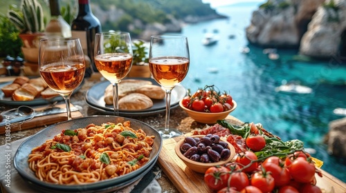 Mediterranean Cuisine Delights: A Feast of Flavors © Pandora Designs