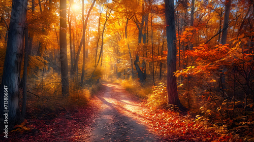 Autumn Forest Zen: A Kaleidoscope of Fall Color