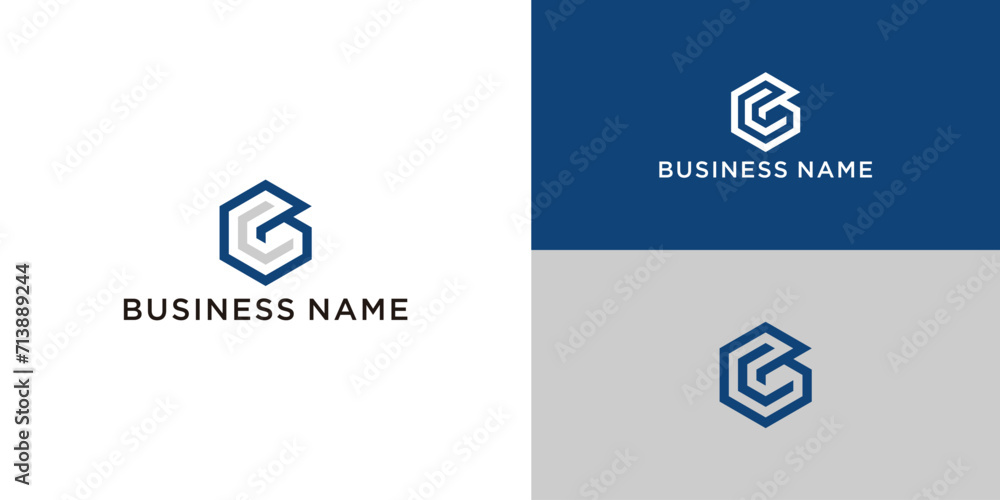 CB or BC initial letter logo design vector CB or BC initial letter logo design vector