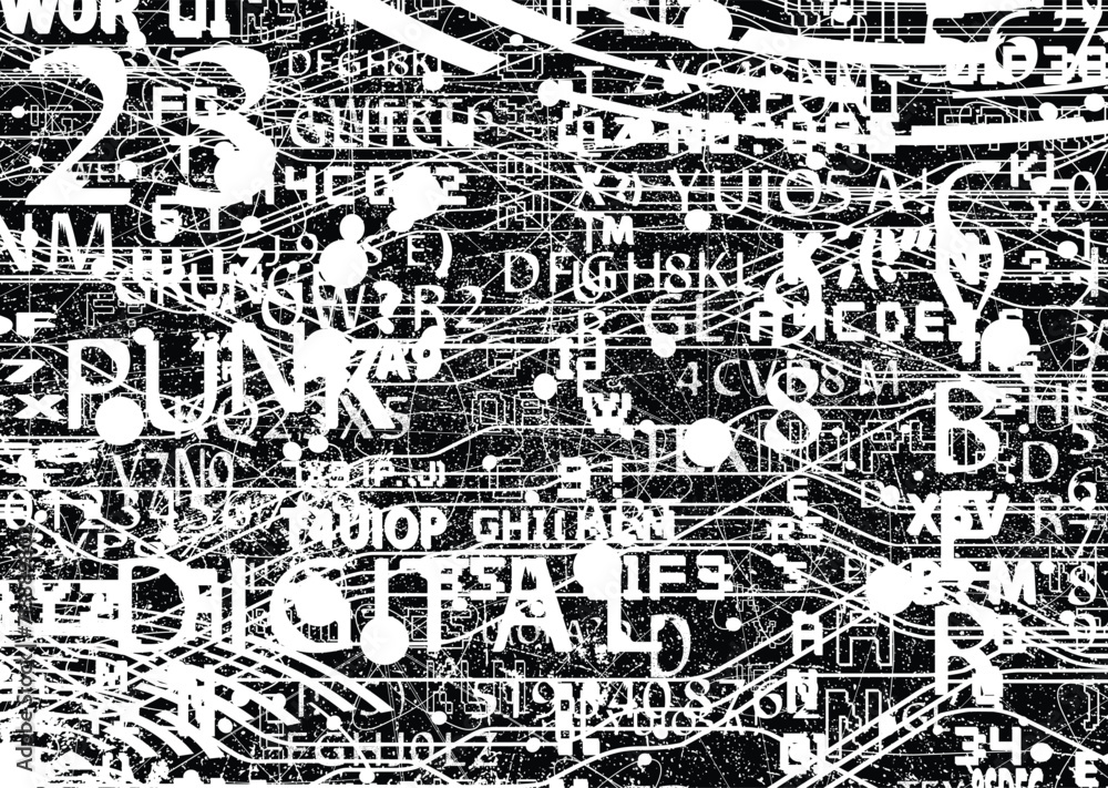Obraz premium Big data futuristic design .Overlay texture. Digital visualization . Particles stream . Binary background . Technology information concept . Vector