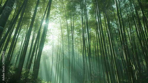 Serene Bamboo Forest  Capturing Tranquility in Nature