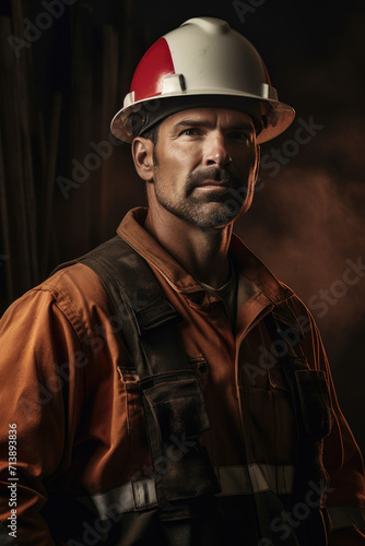 Canadian worker man portrait photo