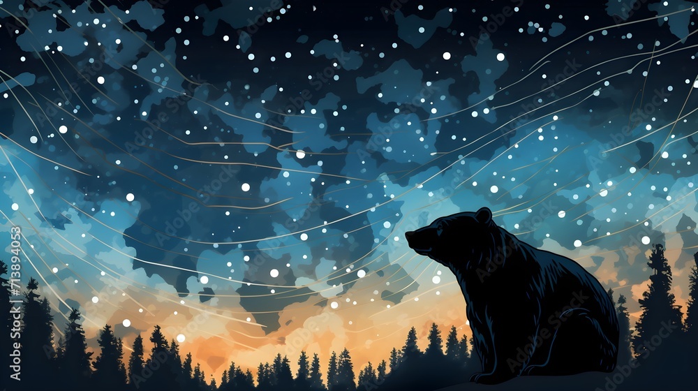 Celestial Bears: Unveil the magic as bear constellations come alive in ...