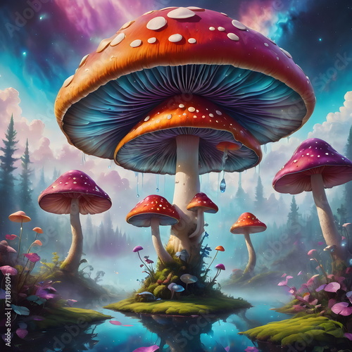 Fly mushrooms