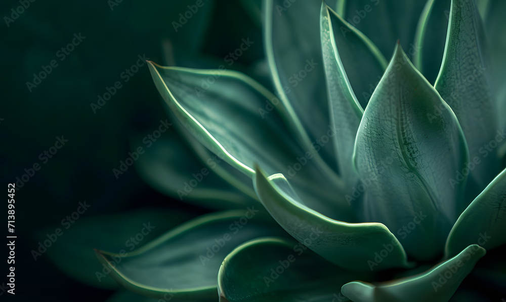 green agave plant, Generative AI green agave plant, Generative AI