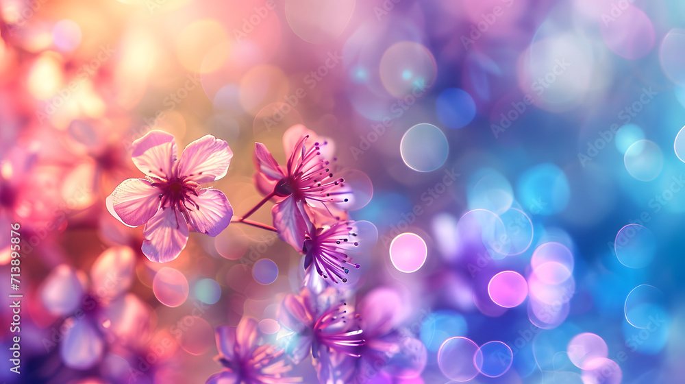 beauty of blooming flowers in spring or summer, seasonal background, flowers on blurred background beauty of blooming flowers in spring or summer, seasonal background, flowers on blurred background