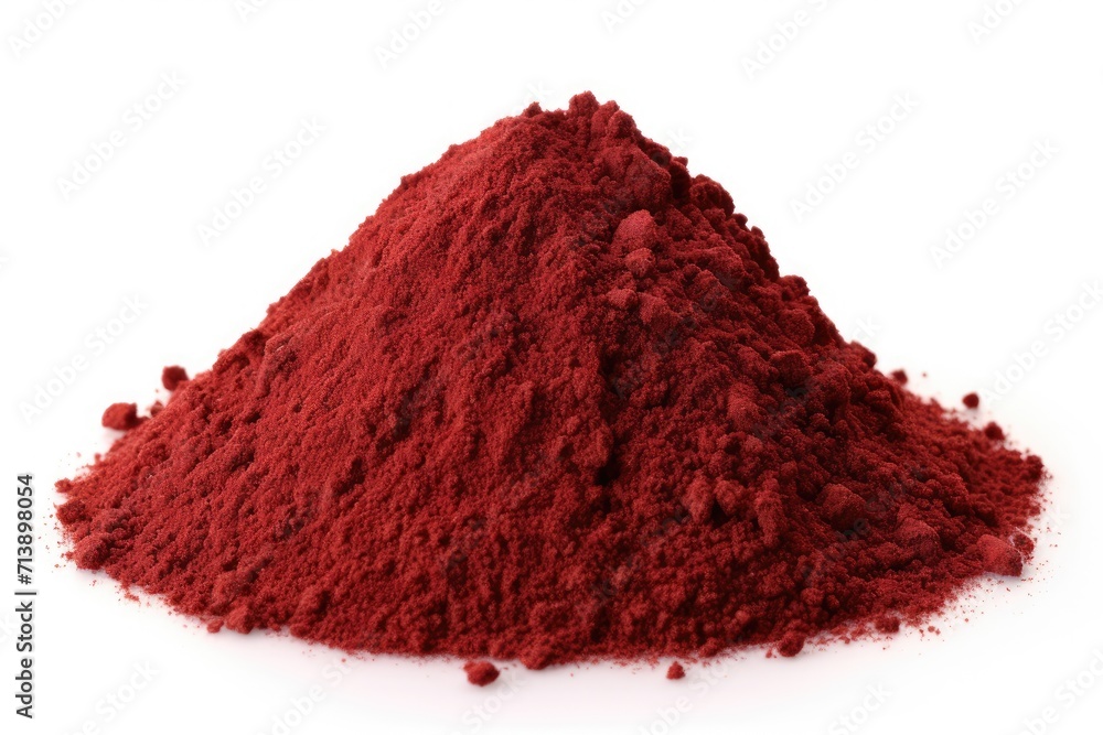 White Background with Heap of Ground Sumac Spice White Background with Heap of Ground Sumac Spice