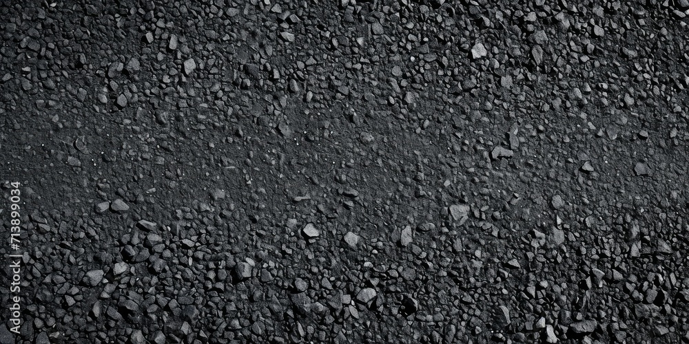 Black asphalt texture with small stones, suitable for background or graphic design overlay. Black asphalt texture with small stones, suitable for background or graphic design overlay.