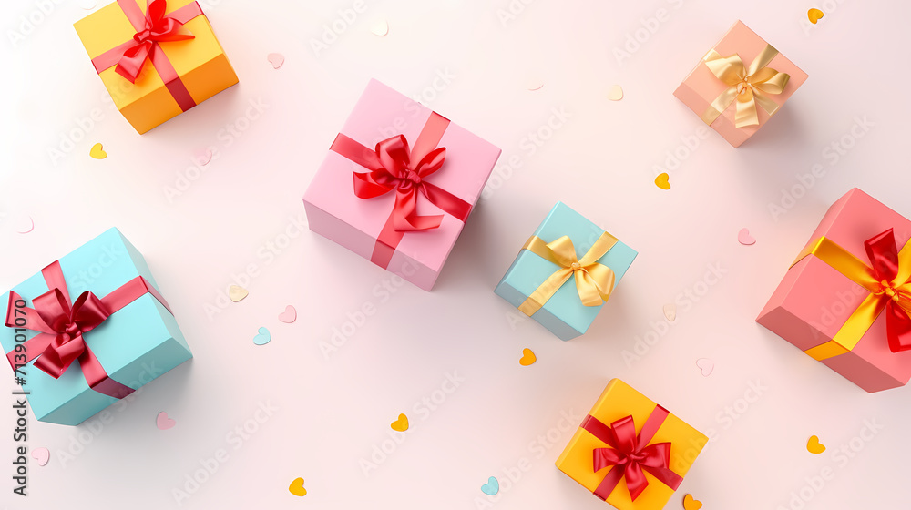 Gift background with copy space for Christmas gifts, holiday or birthday Gift background with copy space for Christmas gifts, holiday or birthday