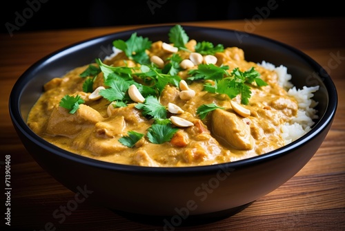 Chicken with korma sauce