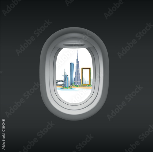 visit dubai, world tourism day. dubai city famous monument . World tourism day