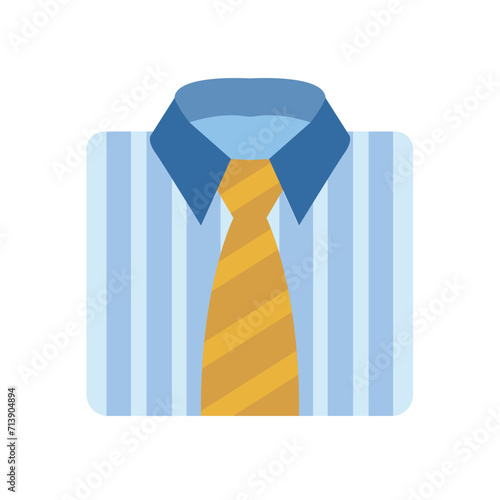 Necktie tie shirt emoji vector