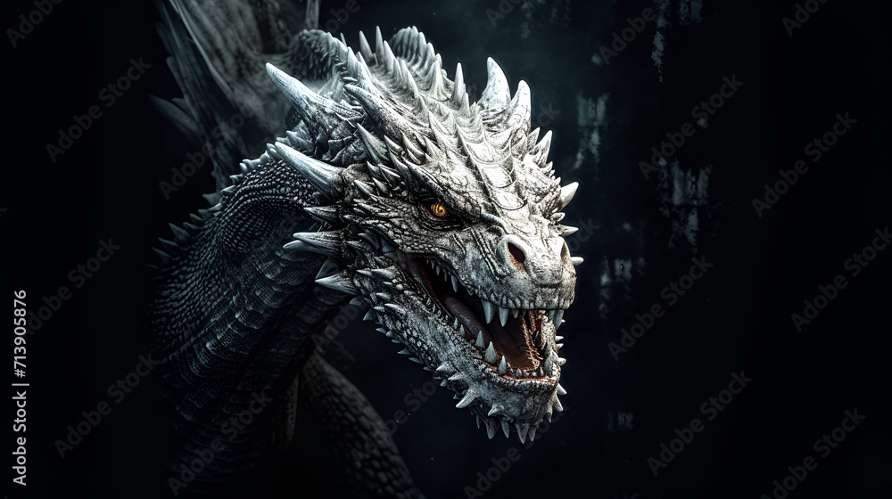 Beautiful Dragon Design, Perfect For Your Project or Wallpaper, Ai Generative