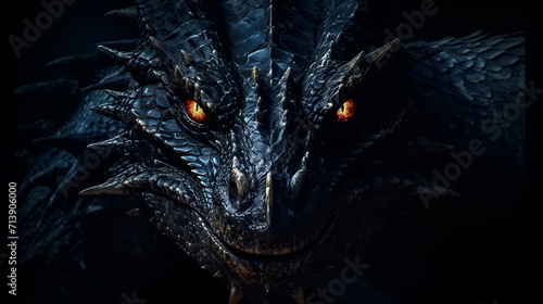 Beautiful Dragon Design, Perfect For Your Project or Wallpaper, Ai Generative © Romain