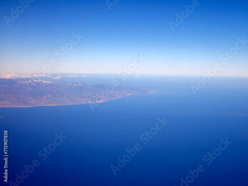 vista aerea dello stretto di messina 1869 © bellux