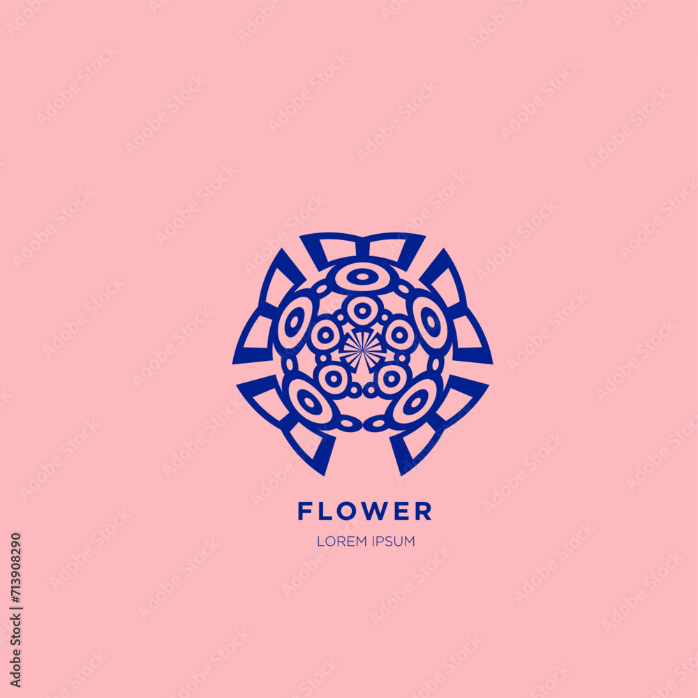 pattern with flowers for logo pattern with flowers for logo