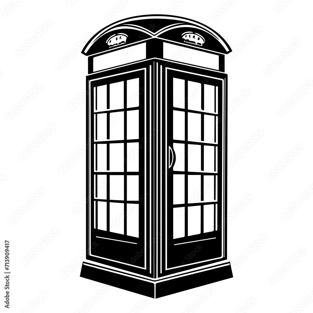 Obraz premium London Phone Box vector illustrator.