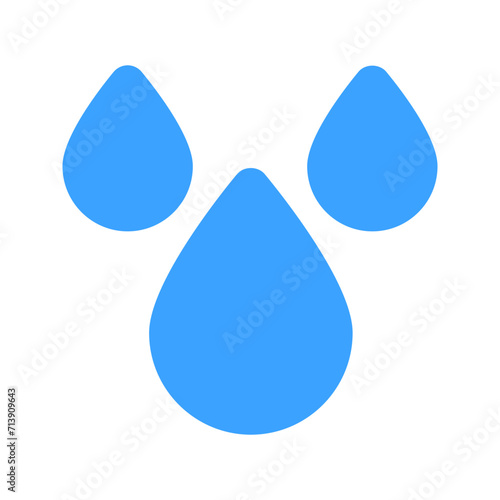 Minimalist rainwater icon, elegant and versatile, perfect for weather apps, eco designs, and branding. High-quality vector, ready to use!