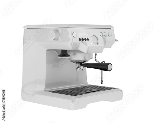 Coffee machine isolated on background. 3d rendering - illustration
