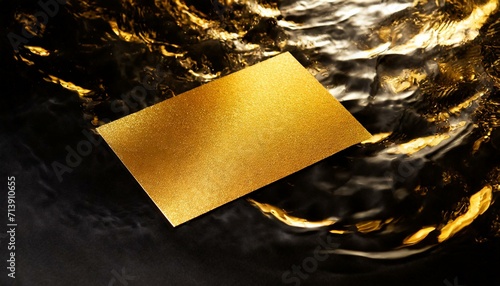 金色と黒の高級感のあるメッセージカード